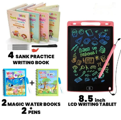 LCD Writing & Drawing Tablet – 4.5", 6.5", 8.5", 10" & 12" Multicolor Screen Digital Pad for Kids - kidz learing toyes