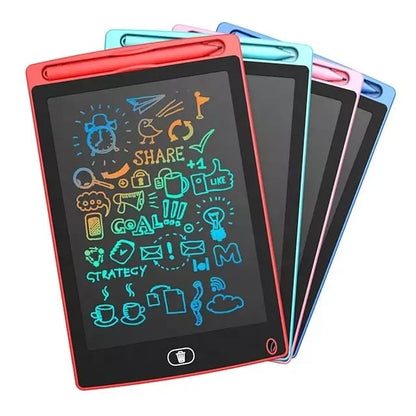 LCD Writing & Drawing Tablet – 4.5", 6.5", 8.5", 10" & 12" Multicolor Screen Digital Pad for Kids - kidz learing toyes