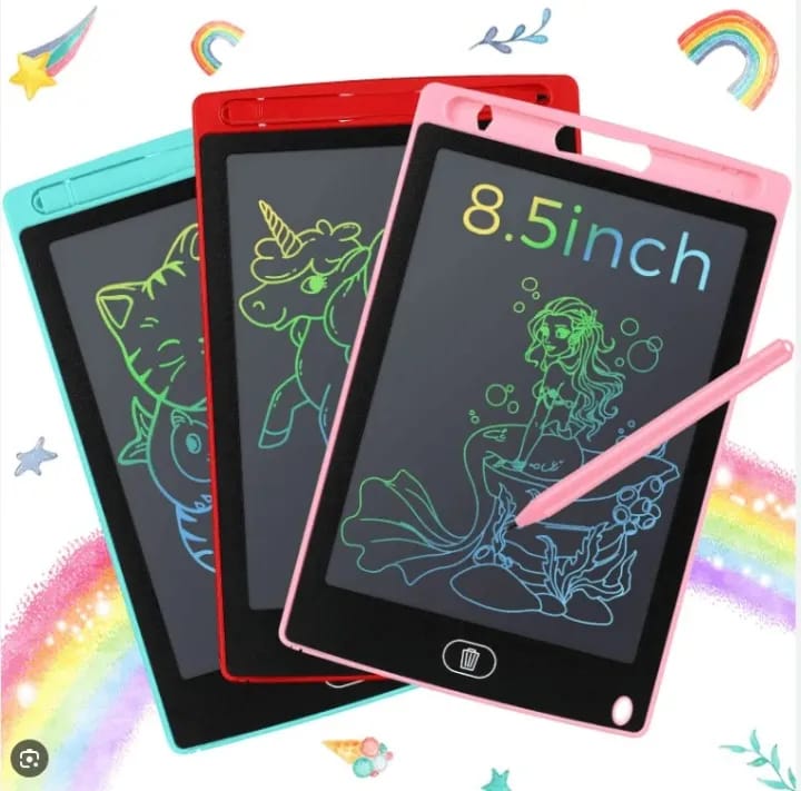 LCD Writing & Drawing Tablet – 4.5", 6.5", 8.5", 10" & 12" Multicolor Screen Digital Pad for Kids - kidz learing toyes