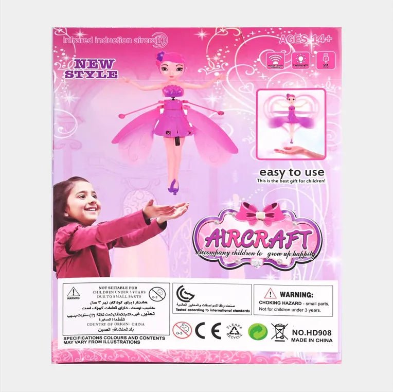 Magic Flying Fairy Princess Doll – USB Rechargeable, Gesture - Sensing Indoor Flying Toy - kidz learing toyes