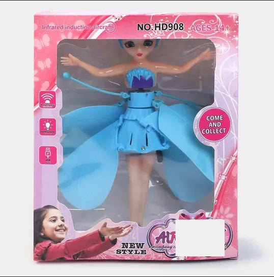 Magic Flying Fairy Princess Doll – USB Rechargeable, Gesture - Sensing Indoor Flying Toy - kidz learing toyes