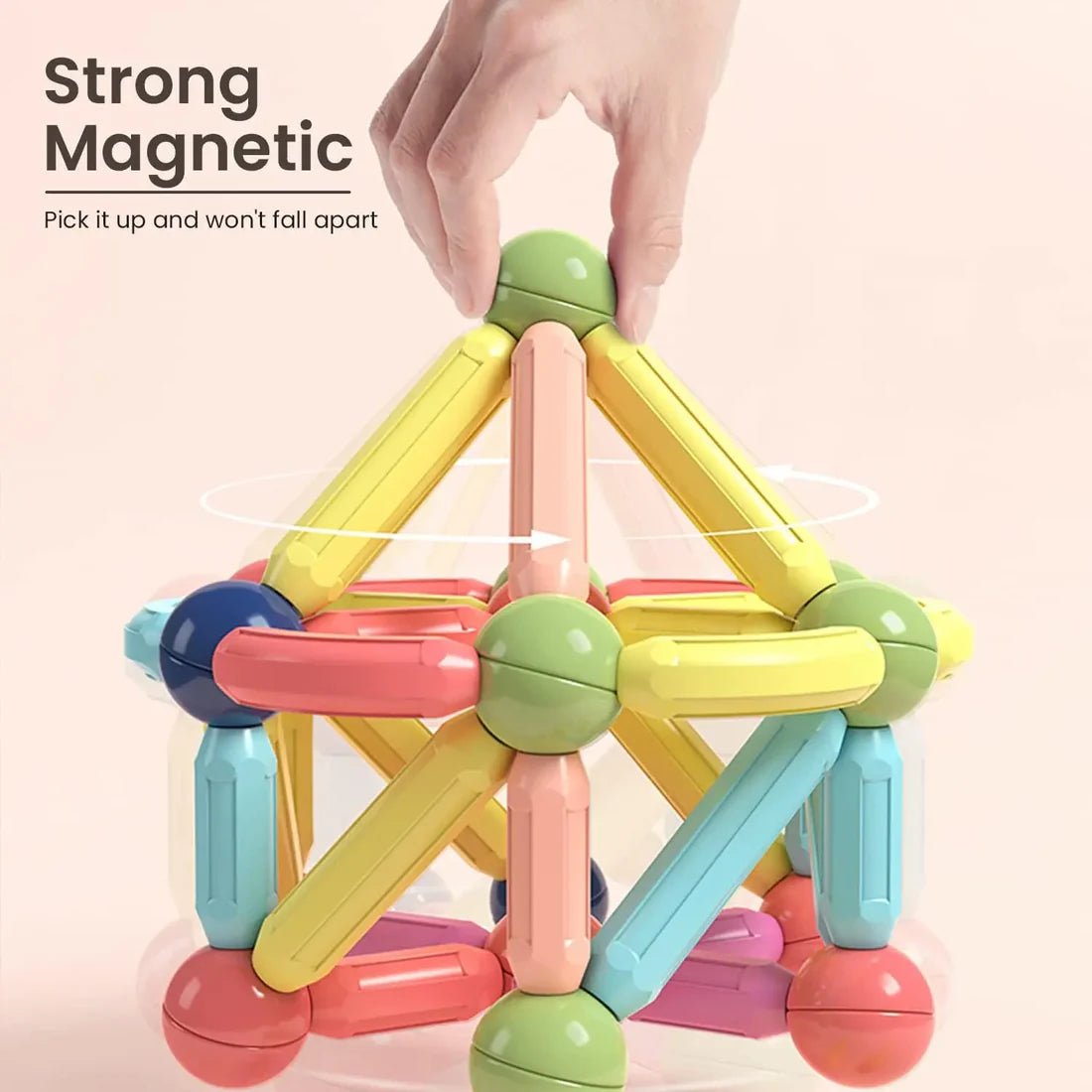 Magnetic Construction Blocks – Inspire Creativity and Early Engineering Skills - kidz learing toyes