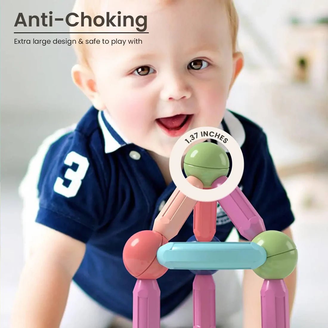 Magnetic Construction Blocks – Inspire Creativity and Early Engineering Skills - kidz learing toyes