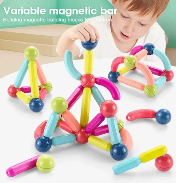 Magnetic Construction Blocks – Inspire Creativity and Early Engineering Skills - kidz learing toyes